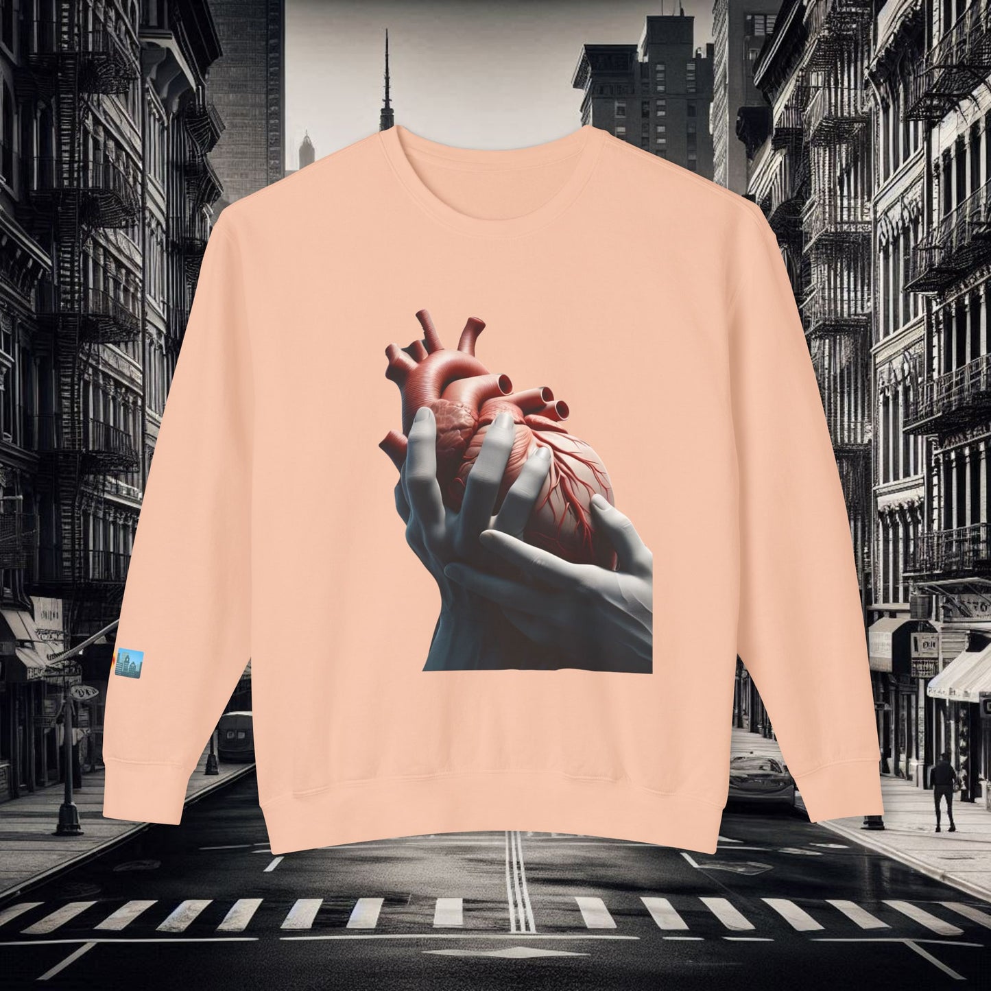 "Heart in Hand" Lightweight Crewneck.