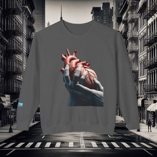 "Heart in Hand" Lightweight Crewneck.