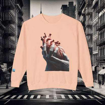 "Heart in Hand" Lightweight Crewneck.